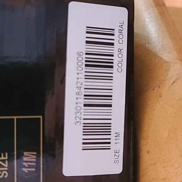 Joan Boyce NWT Coral Gold Studded Heeled Mules with Gold Mirror Heels Size 11M - Picture 8 of 8